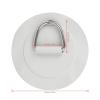 Aramox 6 Inch Stainless Steel D Ring Pad Patch for Inflatable Boat, Raft, Kayak, Canoe, Surfboard, Easy Tie Rope Fixing view 3