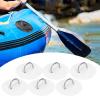 D Ring Patch, Stainless Steel Surf D Ring Round Pad Marine Fixed Buckle Paddleboard Accessories with Elastic Bungee Cords for PVC Inflatable Boat Dinghy Kayak Canoe Deck Surfboard Rafting Surfing view 3