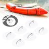 D Ring Patch, Stainless Steel Surf D Ring Round Pad Marine Fixed Buckle Paddleboard Accessories with Elastic Bungee Cords for PVC Inflatable Boat Dinghy Kayak Canoe Deck Surfboard Rafting Surfing view 4