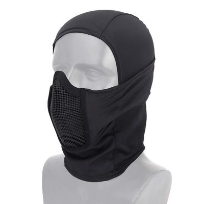 Tactical Balaclava Mesh Mask Ninja Style Headgear with Full Face Protection Helmet Liner Cap for Hunting Airsoft Sports