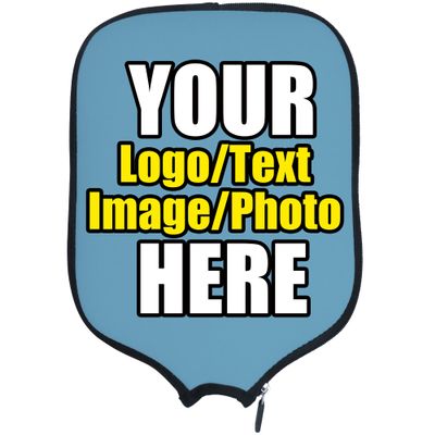 DUNHUANG Personalized Padded Pickleballs Cover, Add Your Text/Photo/Image/Logo, Fits Most Paddles, Rackets