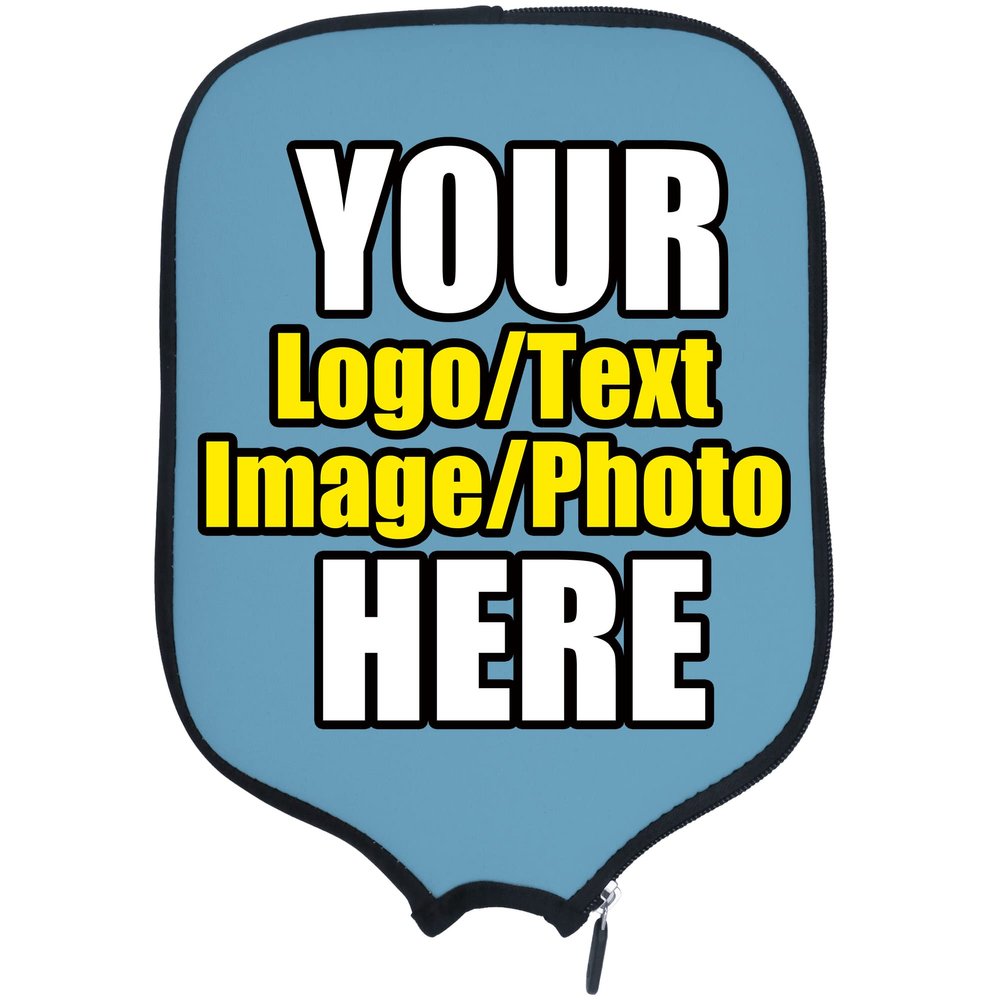 DUNHUANG Personalized Padded Pickleballs Cover, Add Your Text/Photo/Image/Logo, Fits Most Paddles, Rackets