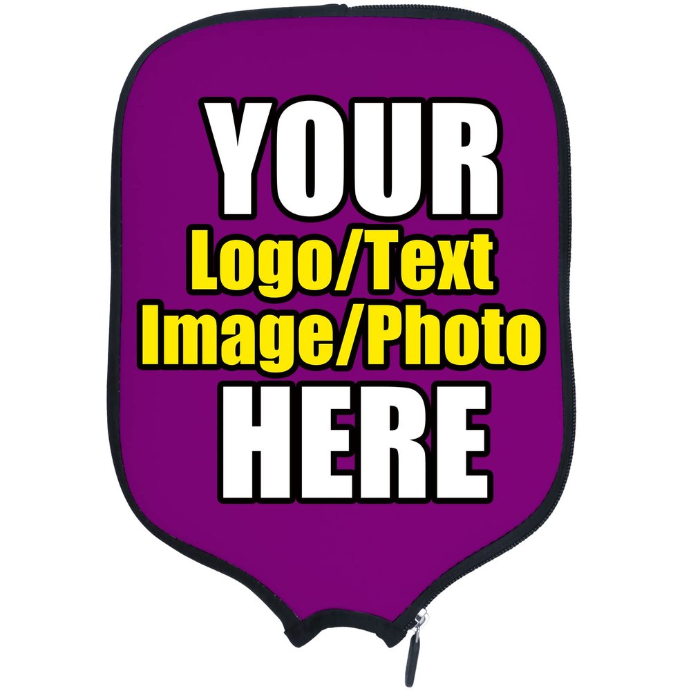 DUNHUANG Custom Pickleballs Paddles Cover Sleeve Case Protector, Add Your Text/Photo/Image/Logo, Fits Most Paddles, Rackets