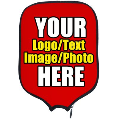 DUNHUANG Personalized Pickleballs Paddles Cover Rackets Cover Holder, Add Your Text/Photo/Image/Logo, Fits Most Paddles, Rackets