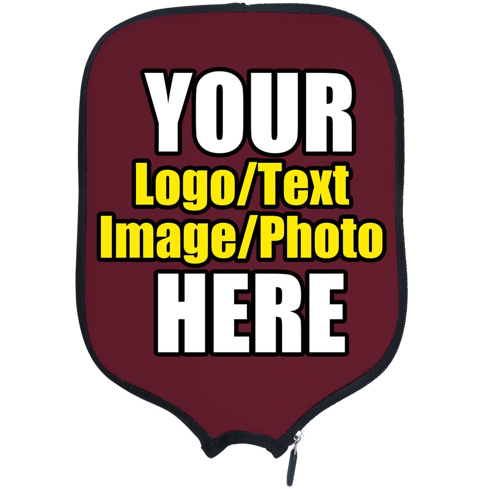 DUNHUANG Customized Padded Pickleballs Paddles Protection, Add Your Text/Photo/Image/Logo, Fits Most Paddles, Rackets
