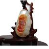 2" China Certified Nature Yellow Dragon Jade Blessing Bat and Flower Necklace Pendants 2378 view 1