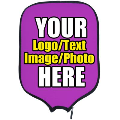 DUNHUANG Personalized Pickleballs Paddles Cover Rackets Cover Holder, Add Your Text/Photo/Image/Logo, Fits Most Paddles, Rackets