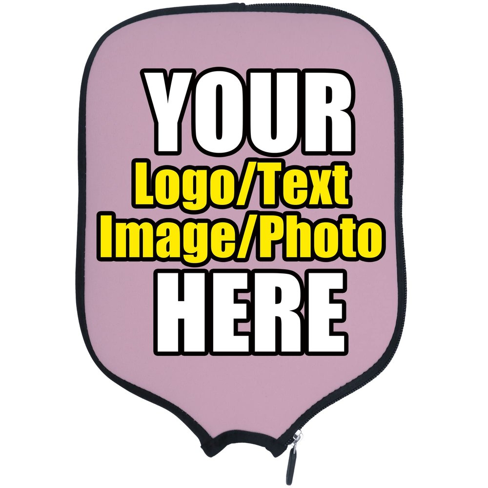 DUNHUANG Personalized Padded Pickleballs Cover, Add Your Text/Photo/Image/Logo, Fits Most Paddles, Rackets