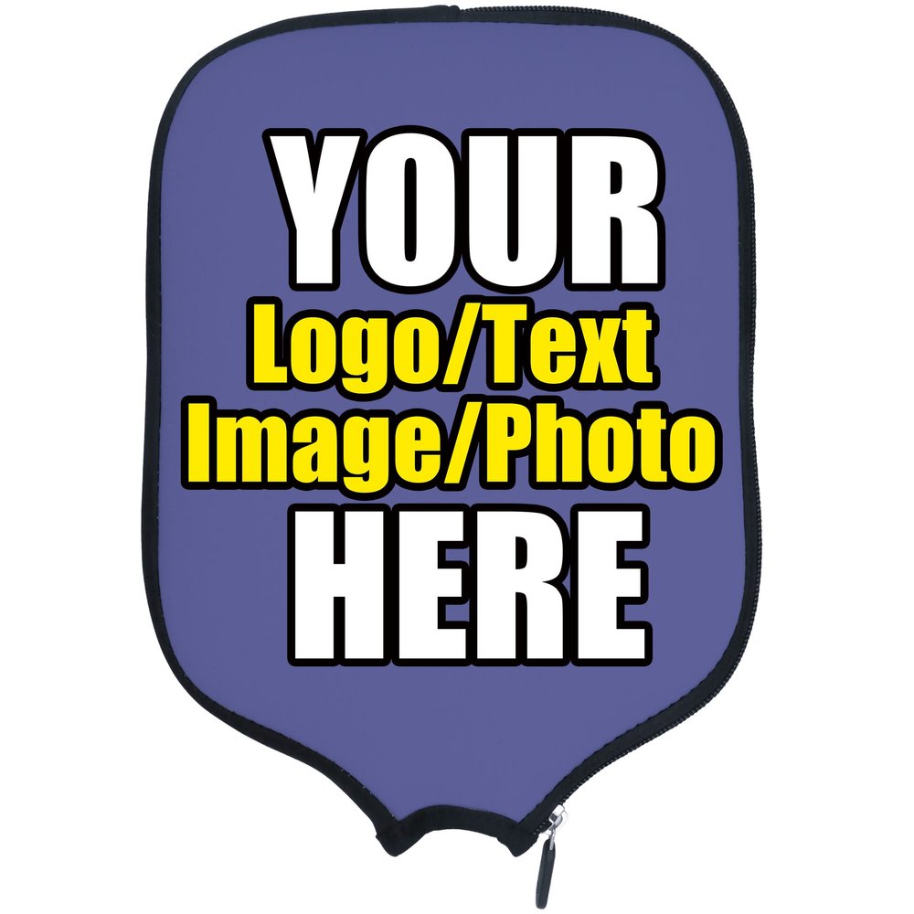 DUNHUANG Personalized Pickleballs Paddles Cover Rackets Cover Holder, Add Your Text/Photo/Image/Logo, Fits Most Paddles, Rackets