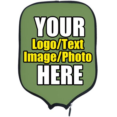 DUNHUANG Personalized Padded Pickleballs Cover, Add Your Text/Photo/Image/Logo, Fits Most Paddles, Rackets