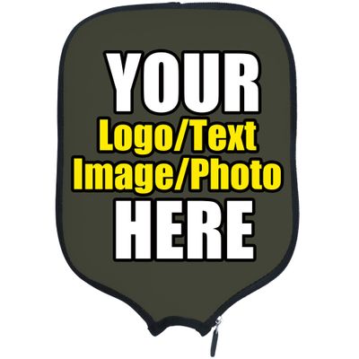 DUNHUANG Customized Padded Pickleballs Paddles Protection, Add Your Text/Photo/Image/Logo, Fits Most Paddles, Rackets