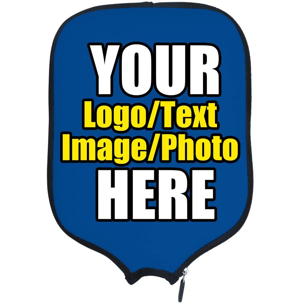 DUNHUANG Personalized Pickleballs Paddles Cover Rackets Cover Holder, Add Your Text/Photo/Image/Logo, Fits Most Paddles, Rackets