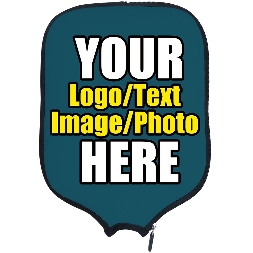 DUNHUANG Custom Pickleballs Paddles Cover, Add Your Text/Photo/Image/Logo Fits Most Paddles, Rackets