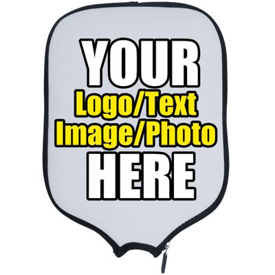 DUNHUANG Custom Pickleballs Paddles Cover Sleeve Case Protector, Add Your Text/Photo/Image/Logo, Fits Most Paddles, Rackets