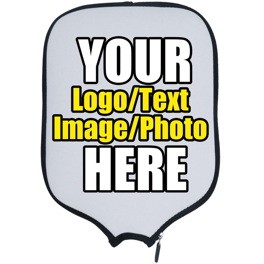 DUNHUANG Custom Pickleballs Paddles Cover Sleeve Case Protector, Add Your Text/Photo/Image/Logo, Fits Most Paddles, Rackets