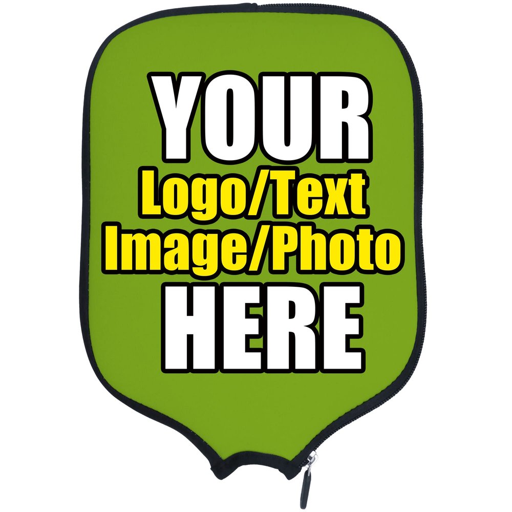 DUNHUANG Customized Padded Pickleballs Paddles Protection, Add Your Text/Photo/Image/Logo, Fits Most Paddles, Rackets