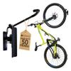 StoreYourBoard 1-Bike Swivel Rack  Wall Mounted Garage Bike Storage, Vertical Hanger with 120 Swing Design & Stopper, Space-Saving Indoor Wall Mount  Fits Kids Bikes, BMX & More  Black view 1