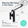 StoreYourBoard 1-Bike Swivel Rack  Wall Mounted Garage Bike Storage, Vertical Hanger with 120 Swing Design & Stopper, Space-Saving Indoor Wall Mount  Fits Kids Bikes, BMX & More  Black view 2