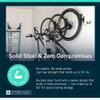 StoreYourBoard 1-Bike Swivel Rack  Wall Mounted Garage Bike Storage, Vertical Hanger with 120 Swing Design & Stopper, Space-Saving Indoor Wall Mount  Fits Kids Bikes, BMX & More  Black view 3