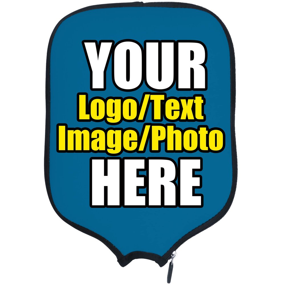DUNHUANG Customized Padded Pickleballs Paddles Protection, Add Your Text/Photo/Image/Logo, Fits Most Paddles, Rackets