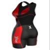 Sparx Women Triathlon Suit Tri Short Racing Cycling Swim Run (XL, Black/Red) view 4