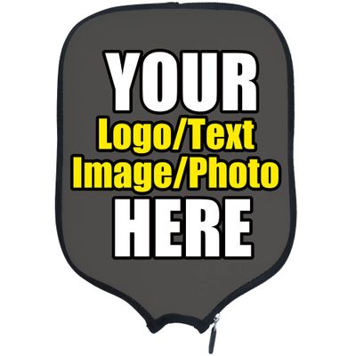 DUNHUANG Personalized Pickleballs Paddles Cover Rackets Cover Holder, Add Your Text/Photo/Image/Logo, Fits Most Paddles, Rackets