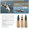 General Dynamics 20mm Dummy Round Military Collectable Display INERT view 2