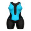 Sparx Women Triathlon Suit Tri Short Racing Cycling Swim Run (2XL, Black/Aqua) view 2