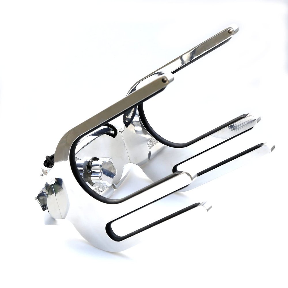 Krypt Towers Reborn Pro Wakeboard Tower Racks for Boat, 6061 Aluminum Tines, Wake Board, Kneeboard, Ski, Clamp Sizes 1 3/4, 1 7/8, 2, 2 1/4, 2 3/8, 2 1/2, Polished or Black (Kneeboard Polished)