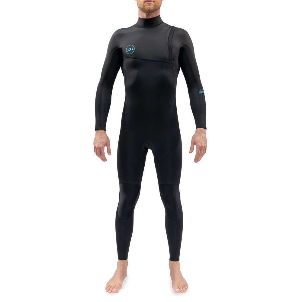 Dakine Men's Mission 3/2mm Zip Free Full Wetsuit - Black/Black - LT