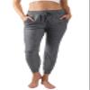 90 Degree By Reflex Soft and Comfy Lounge Pants - Womens Hacci Jogger - Heather Charcoal Cationic - 1X view 2