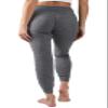 90 Degree By Reflex Soft and Comfy Lounge Pants - Womens Hacci Jogger - Heather Charcoal Cationic - 1X view 3
