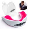 Legenda Sports Mouthguard for Kids (w/Case), Professional Mouthguard for Boxing, MMA, Karate, Football, BJJ, Martial Arts, Rugby, Lacrosse, Hockey (White/Pink) view 1