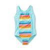 Speedo Girl's Swimsuit One Piece Thick Strap Racer Back Printed view 1