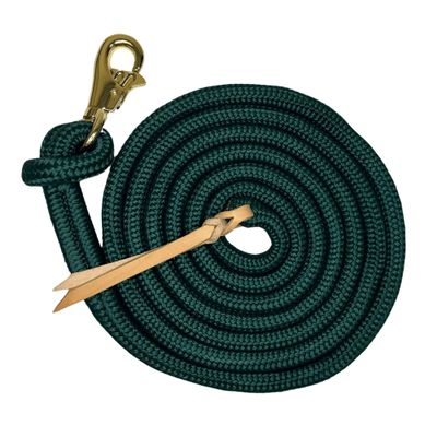 Kensington Clinician Equine Training Lead/Lunge Rope  25ft Heavy Duty Braided Horse Lead with Swivel Bull Snap | Color: Color: H - Harbor