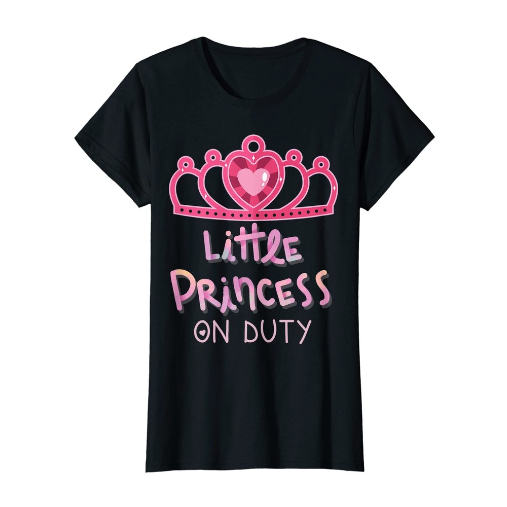 Littel Princess On Duty Crown Princess T-Shirt