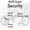 Blackstone Anti-Theft 130 db Alarm U-Lock Heavy Duty w/Security Cable (Alarm U-Lock w/Cable) view 3