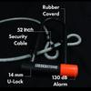 Blackstone Anti-Theft 130 db Alarm U-Lock Heavy Duty w/Security Cable (Alarm U-Lock w/Cable) view 4