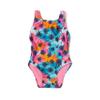 Speedo Girl's Swimsuit One Piece Thick Strap Racer Back Printed view 1