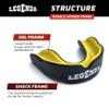 Legenda Sports Mouthguard for Kids (w/ Case), Professional Mouth guard for Boxing, MMA, Karate, Football, BJJ, Jiu Jitsu, Martial Arts, Rugby, Lacrosse, Hockey and High Contact Sports (White / Blue) view 3