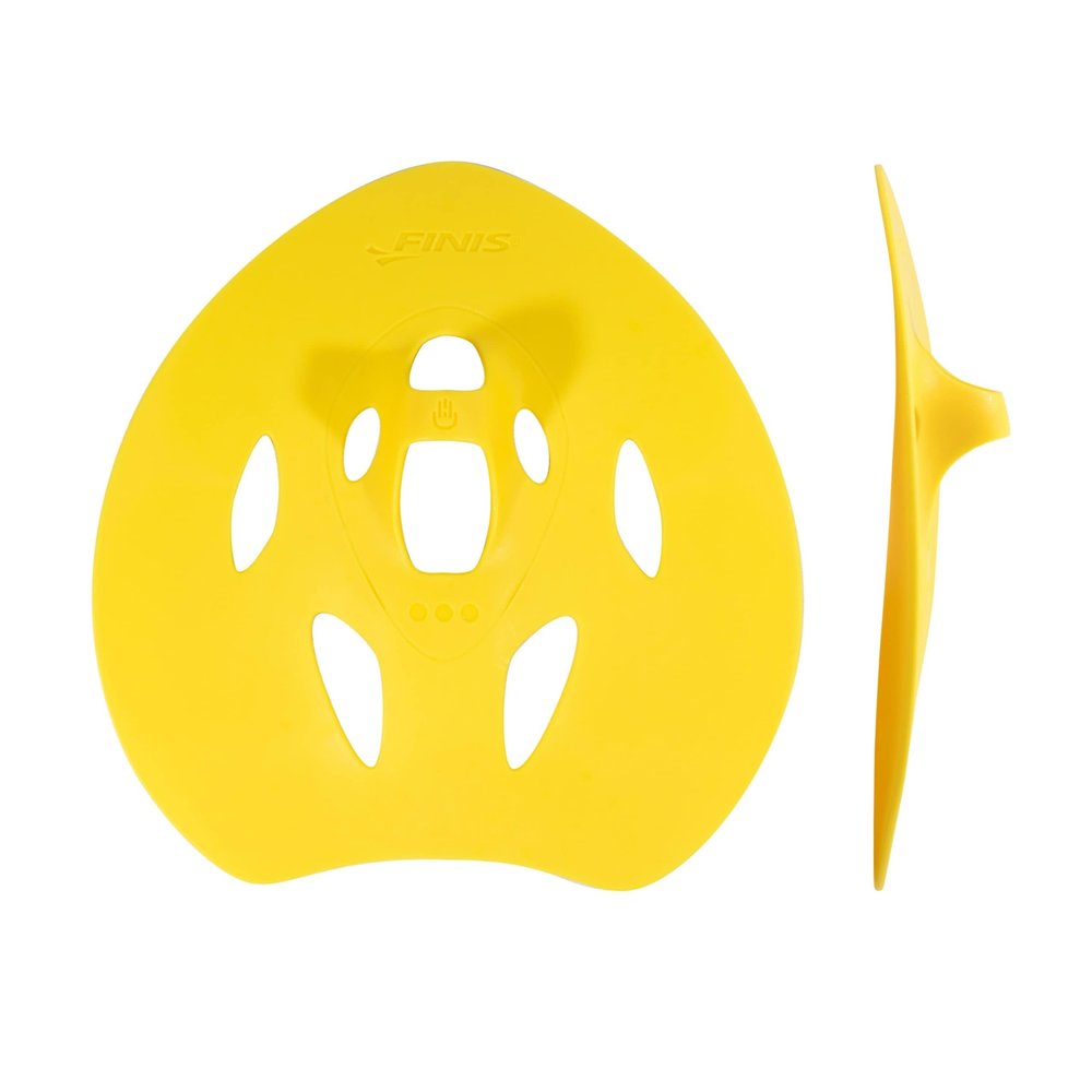 FINIS Manta Swim Training Paddles - Strapless Design for Stroke Technique - Floating Hand Paddles - Build Strength - XL