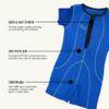 FINIS Cozy Thermal Swimsuit for Kids - One-Piece Swimwear - UPF 50 & Up Sun Protection - Warm SBR Foam - Blue - Medium view 3