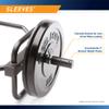 Marcy Olympic Hex Bar, Trap Bar for Squats, Deadlifts and Shrugs, Powder-Coated Finish HTB-6976 view 4