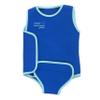 FINIS Cozy Thermal Swimsuit for Kids - One-Piece Swimwear - UPF 50 & Up Sun Protection - Warm SBR Foam - Blue - Baby