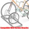 Simple Houseware 2 Bike Bicycle Floor Parking Adjustable Storage Stand, Silver view 2