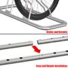 Simple Houseware 2 Bike Bicycle Floor Parking Adjustable Storage Stand, Silver view 3