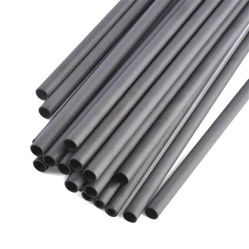 30Inch Archery Carbon Arrows Shaft ID 4.2mm 6.2mm Spine 300-900 Pure Arrow Tube Shafts for DIY Hunting Arrows Compound Recurve Bow Outdoor Shooting (Spine 300, ID 4.2MM, 12)