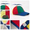 AUEAR, 2 Pack Detachable Adult Propeller Hat Baseball Cap Rainbow Top Brightly Color Green Brim & Blue view 3