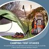 5pcs Aluminum Alloy Tent Pegs Triangular Stakes for Camping Outdoor Hiking and Travel Ground Support Rigging view 4