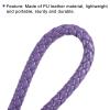 PATIKIL Braided Leather Keychain, 3 Pack PU Key Ring Woven Decoration Lanyard Strap for Bag Wallet, Purple view 4